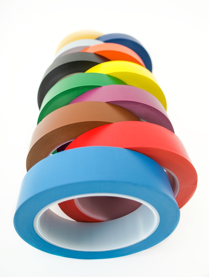 1186 Solid color over laminated Social Distancing floor marking tape