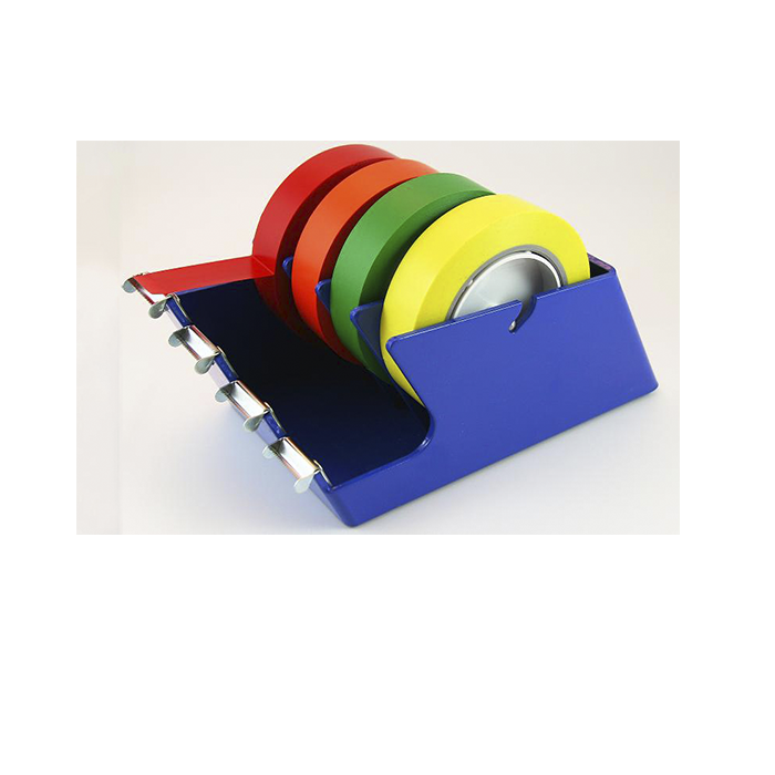 4 Roll Industrial Powder Coated Steel Tape Dispenser, Adhesive Tape &  Labels for Critical Environments