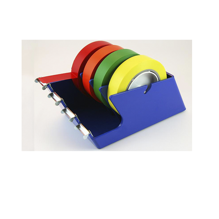 4 Roll Industrial Powder Coated Steel Tape Dispenser