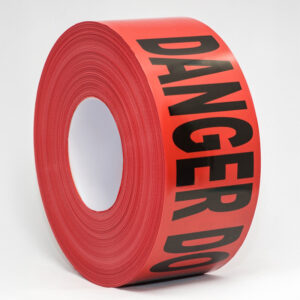 0422 Red Cleanroom "Danger" Barrier Tape No Adhesive  -  Classic Clean