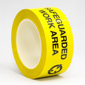 0440 Yellow "ESD Caution" Overlaminated Identification Tape  with Acrylic Adhesive -  Classic Clean